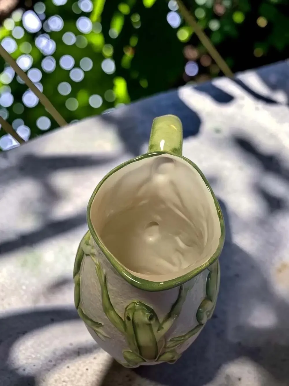 San Marco Italian Majolica Ceramic Frog Pitcher